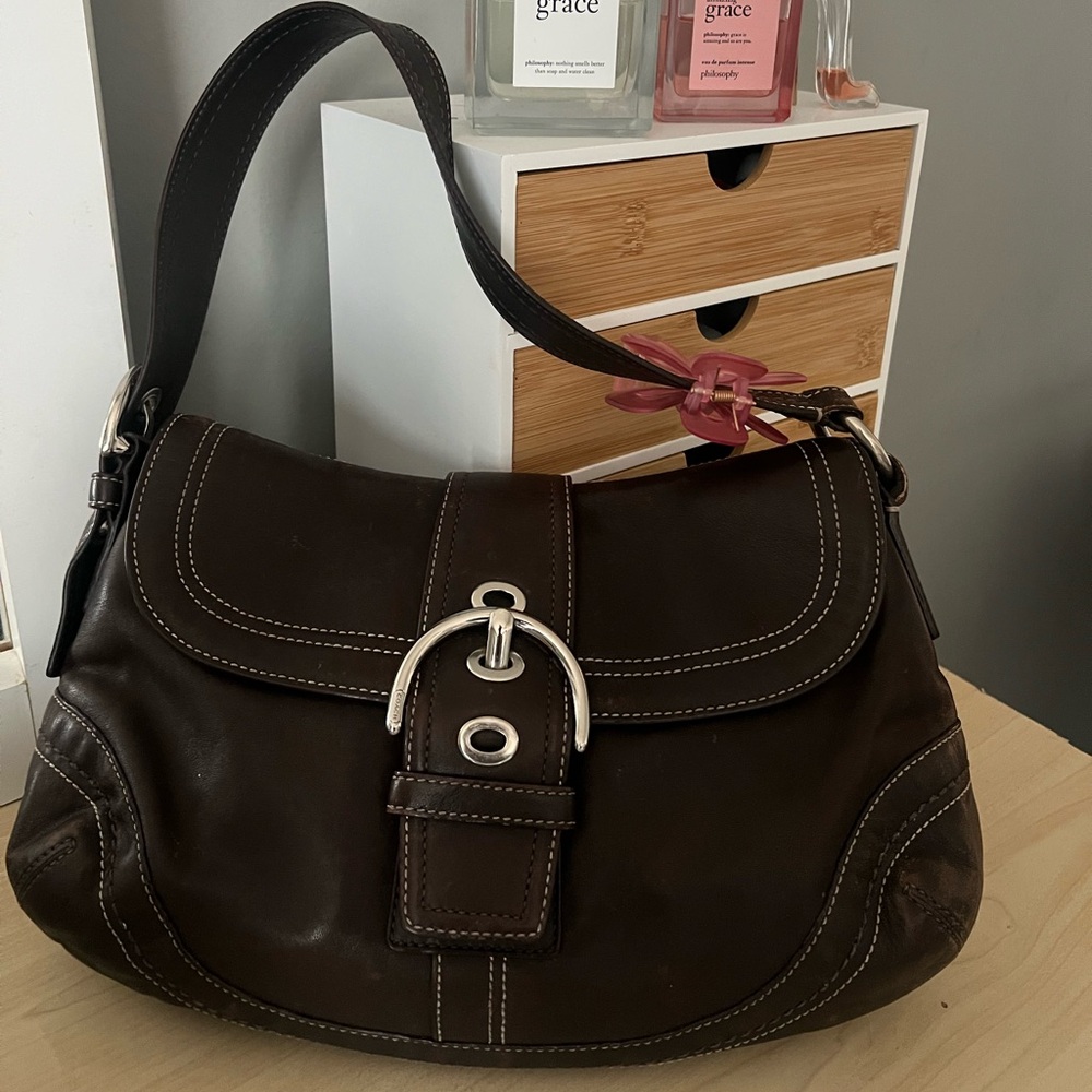 Coach soho brown leather